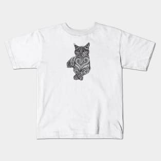 Zentangle Cat Kids T-Shirt